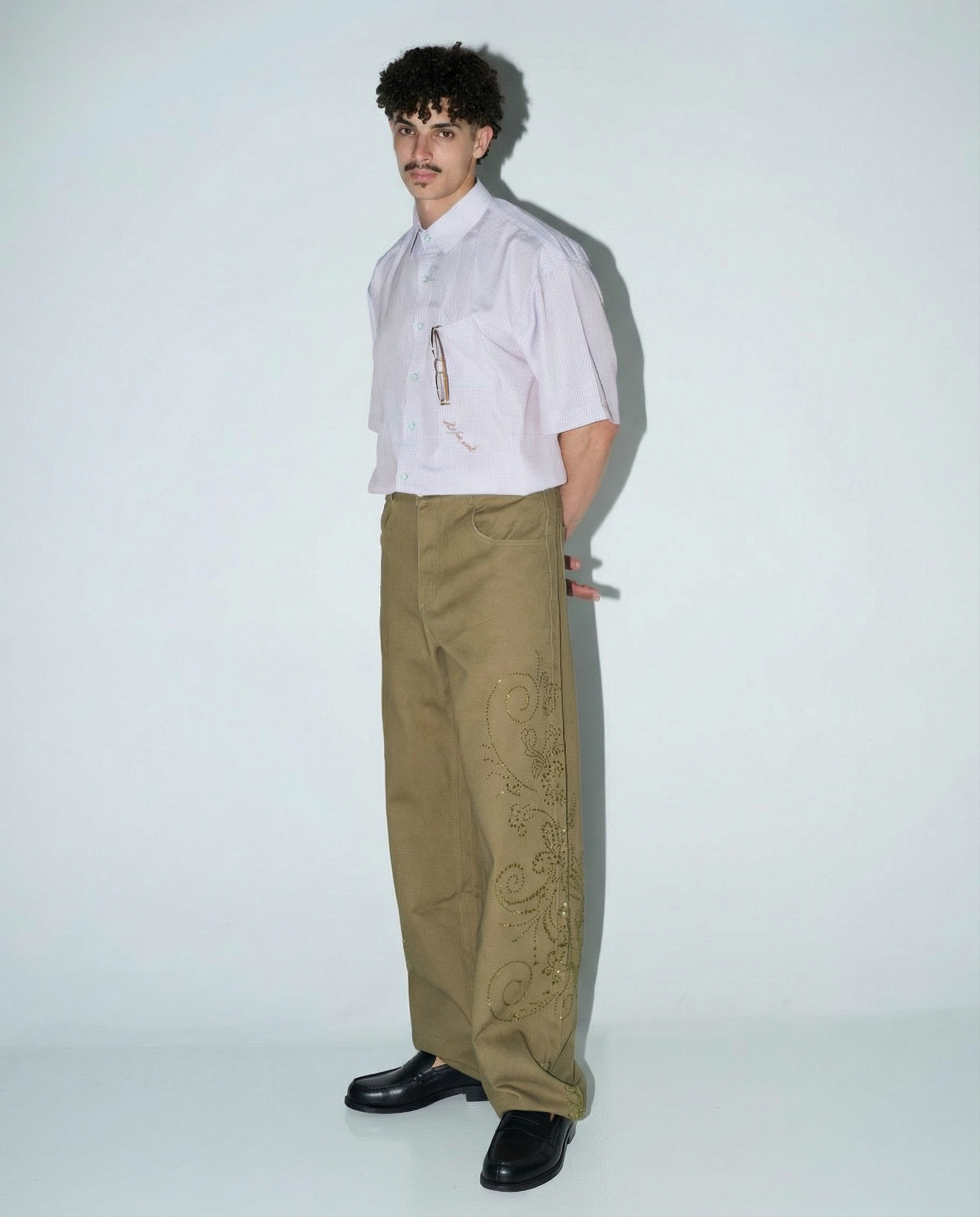 BAYA Rhinestones Denim Pant