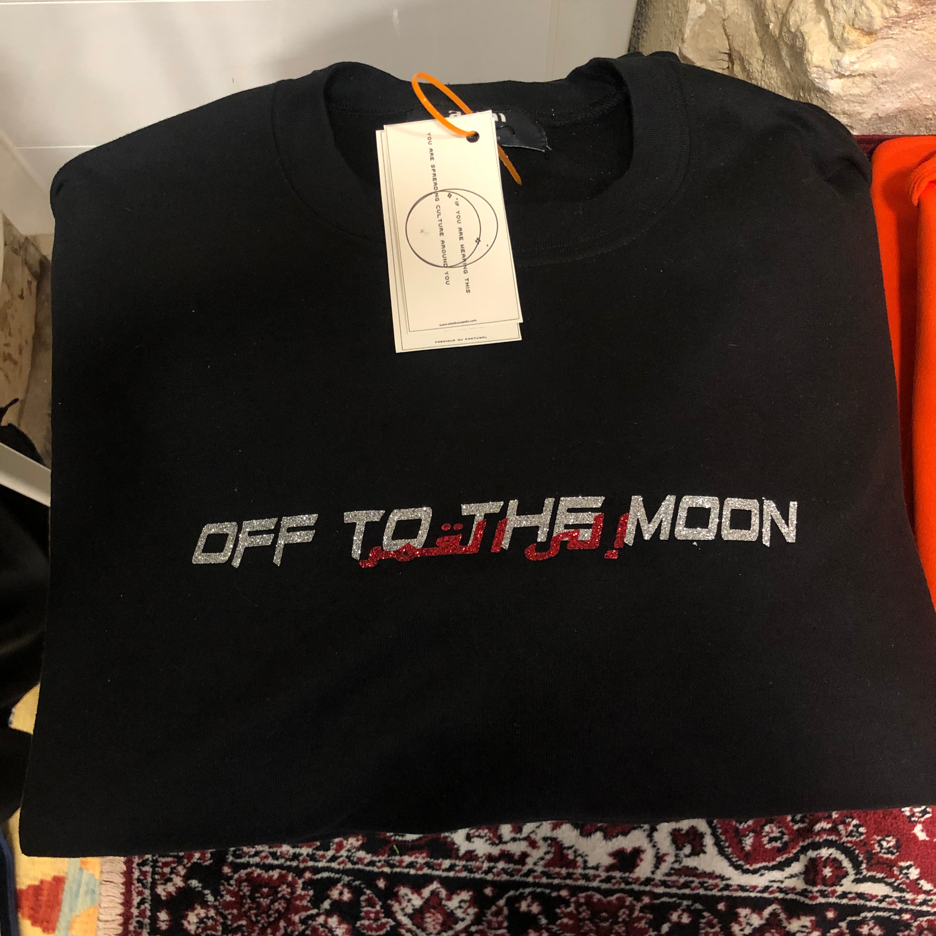 Swarovski OFF TO THE MOON Glitters Sweat