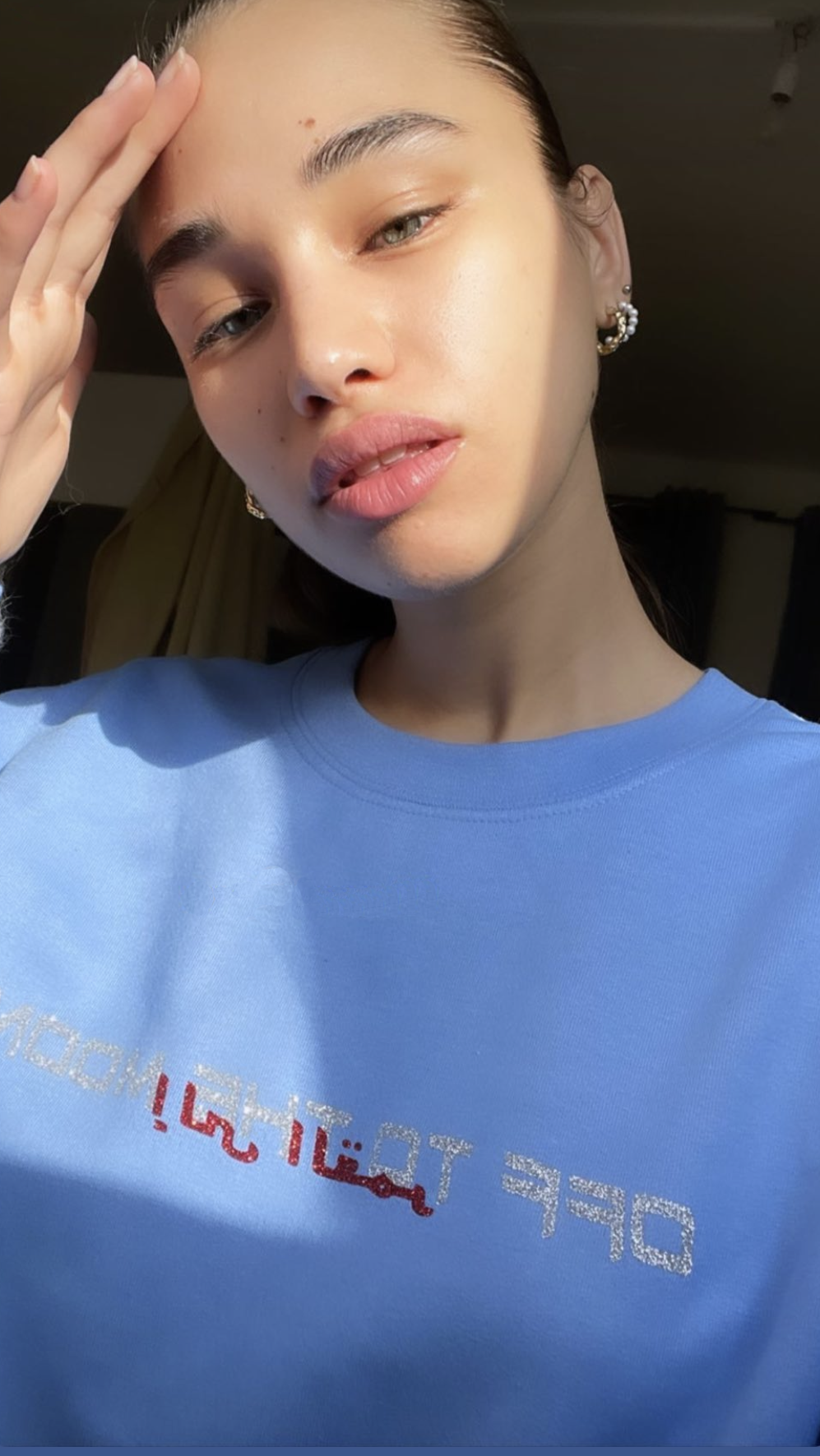 Swarovski OFF TO THE MOON Glitters Sweat